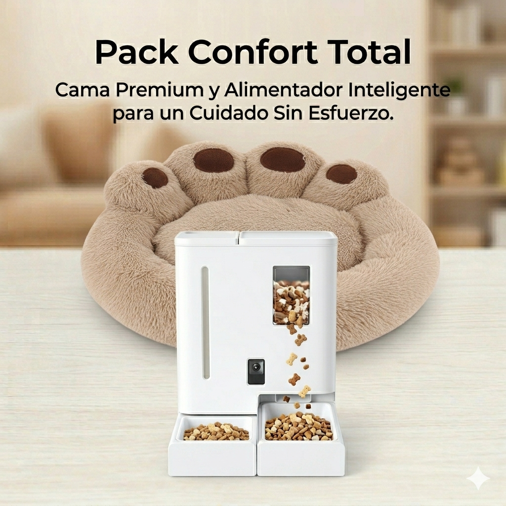 Pack Confort premium (MimoPaws alimentador + Cuna de invierno)