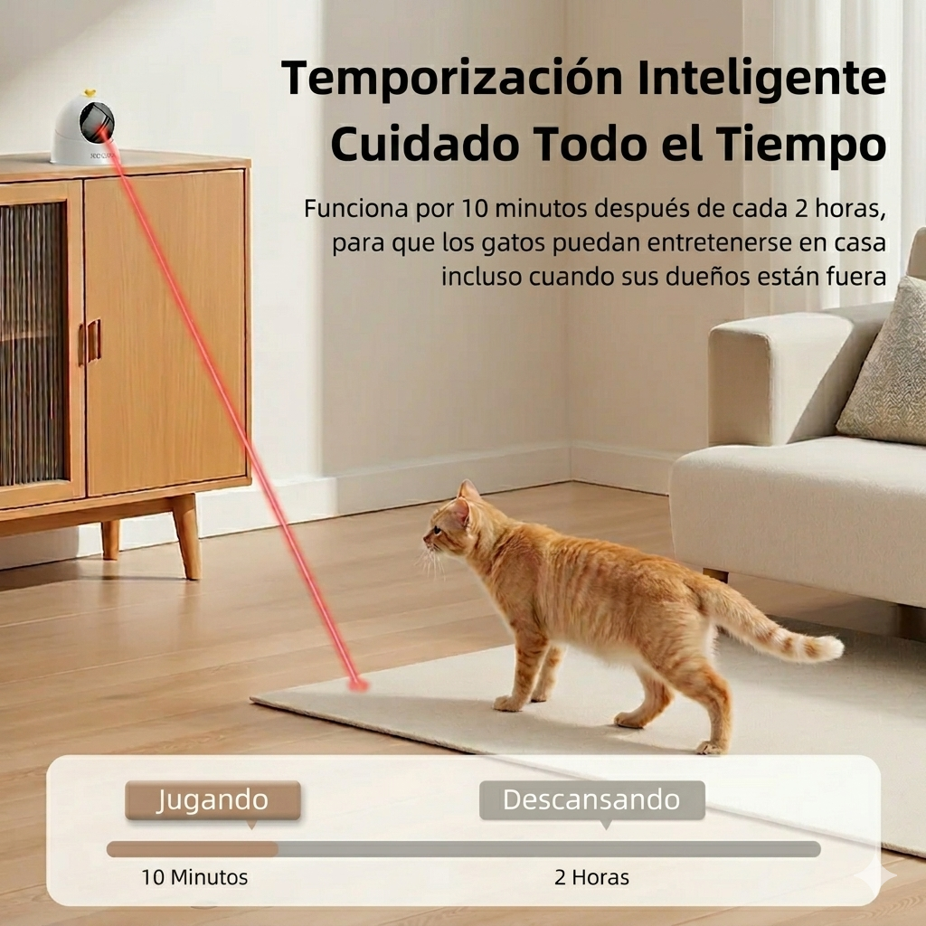 Juguete Láser Eléctrico Interactivo para Gatos ROJECO