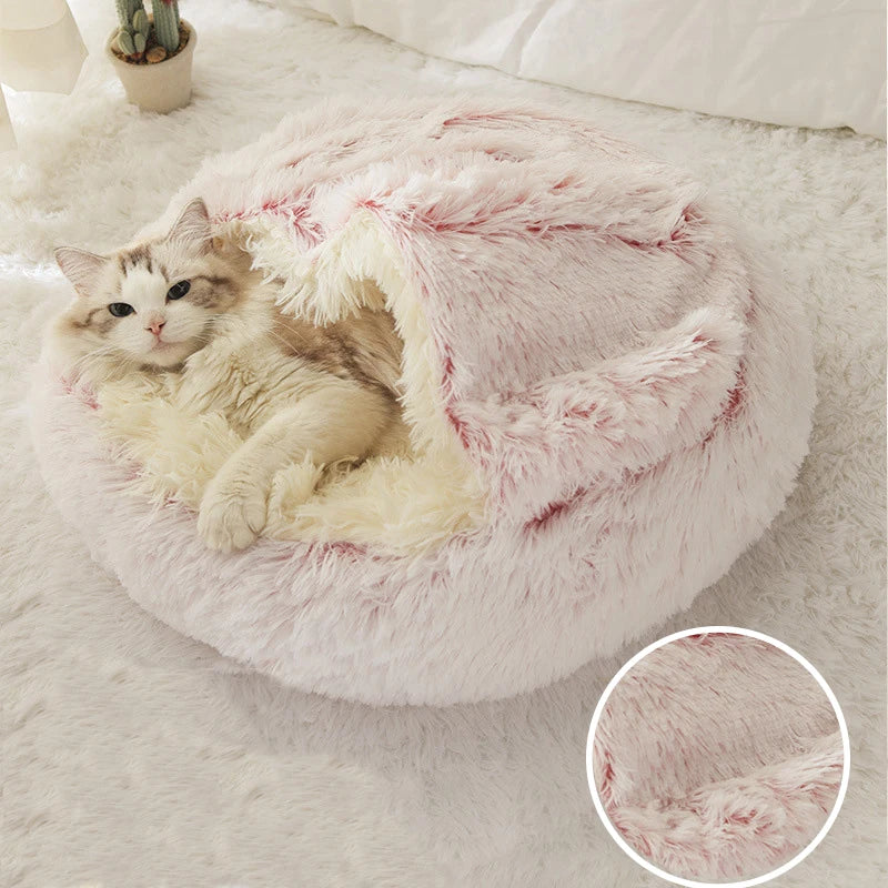 Cueva y Cama Híbrida para Mascotas