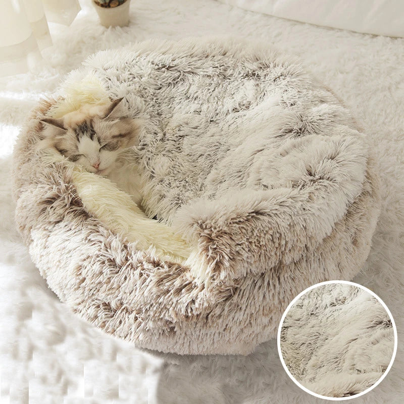 Cueva y Cama Híbrida para Mascotas