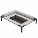 Cama Elevada con Malla Transpirable y Almohada