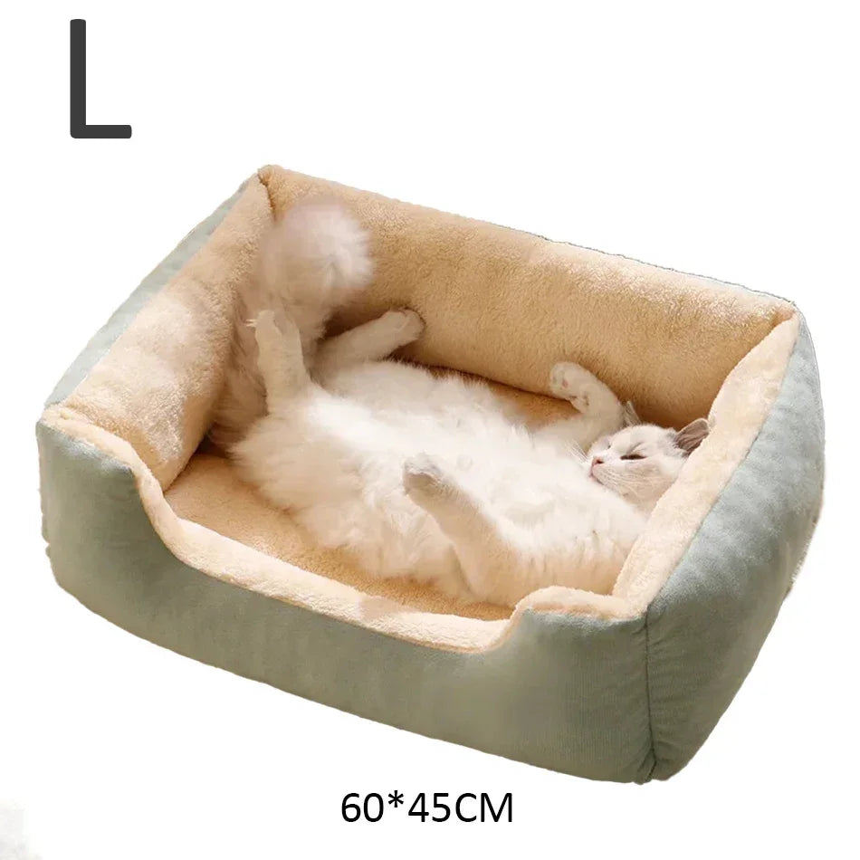 Cama tipo cuna de algodón suave para mascotas