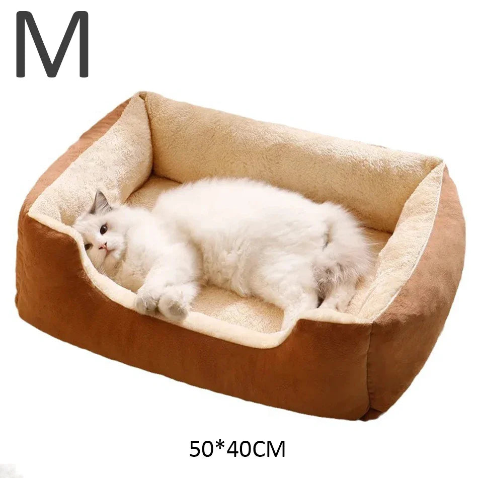 Cama tipo cuna de algodón suave para mascotas