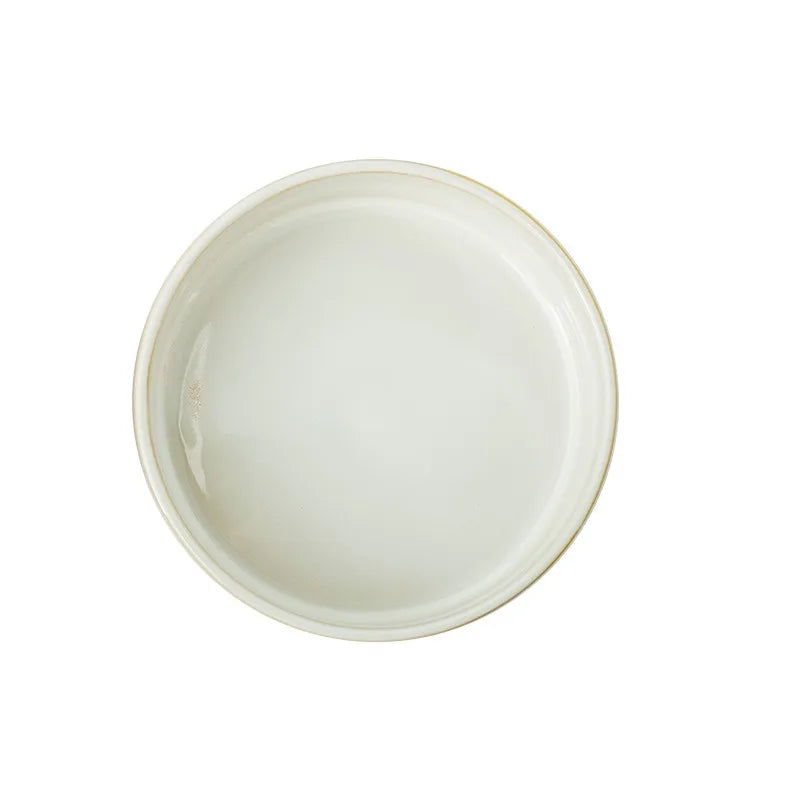 Japanese Style Ceramic Pet Bowl for Dogs and Cats, Slow Feeder Bowl for Puppies, Anti-Choking, Anti-Tipping