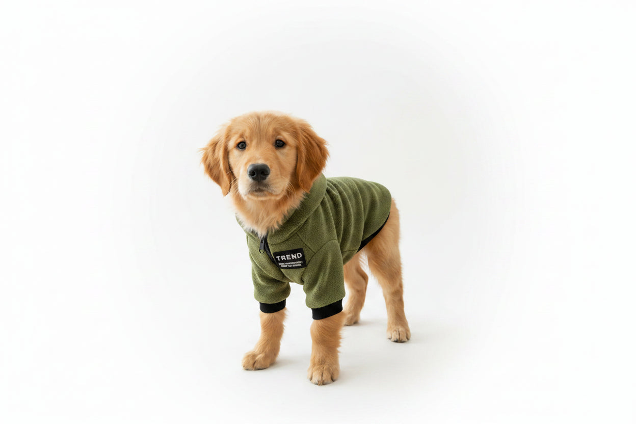 Sudadera con Capucha Gruesa verde