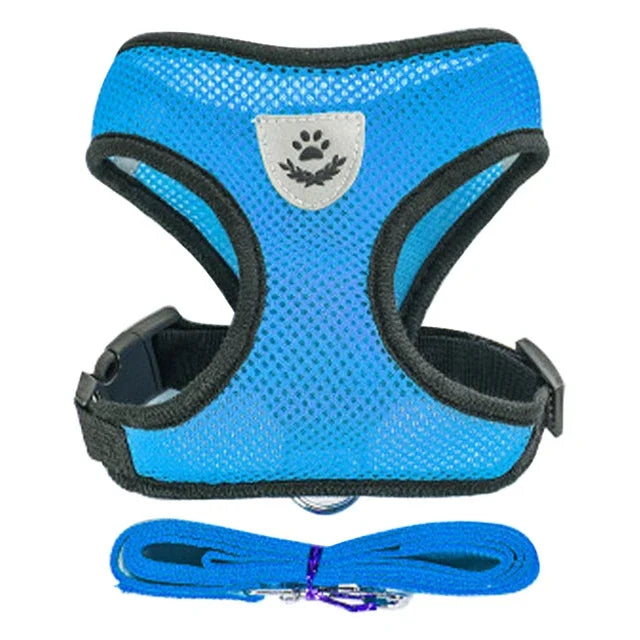 Arnés de malla transpirable para gatos y perros pequeños