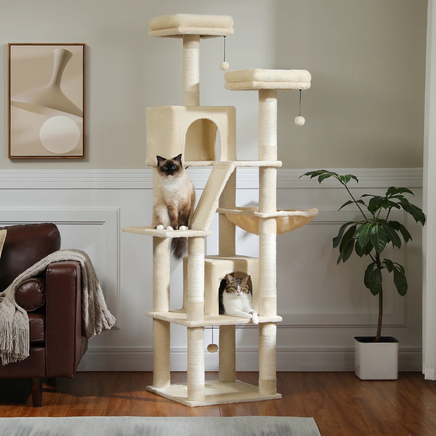 MimoPaws Feandrea Premium Árbol para Gatos, 180cm de Altura