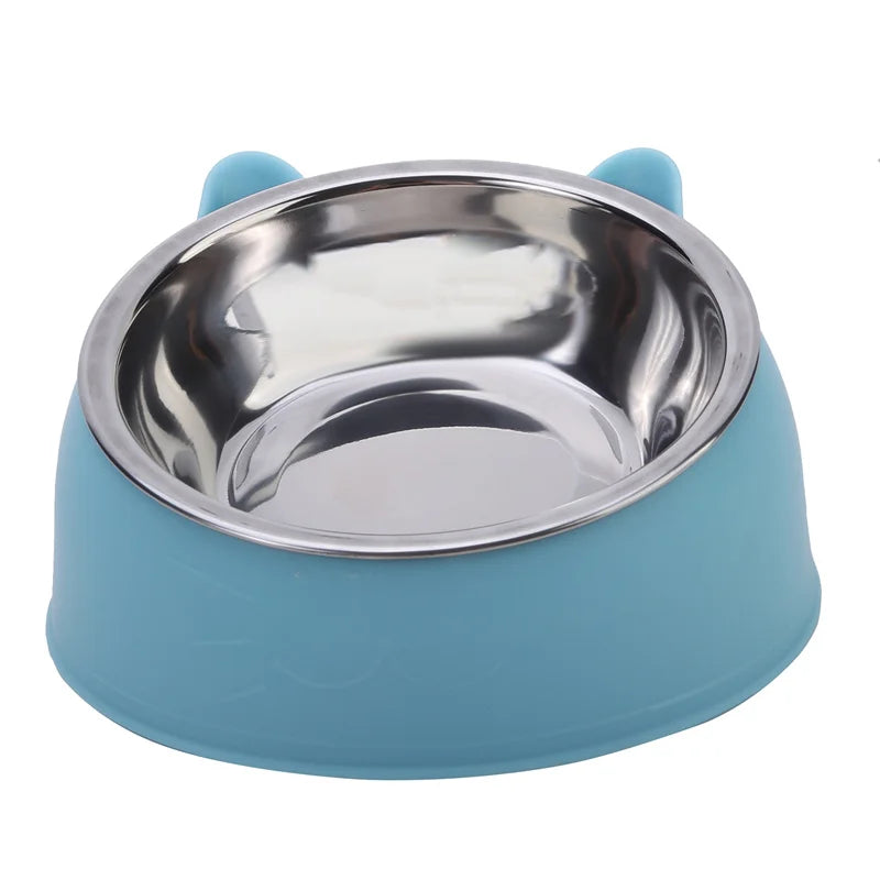 Comedero Inclinado de acero inoxidable para mascotas