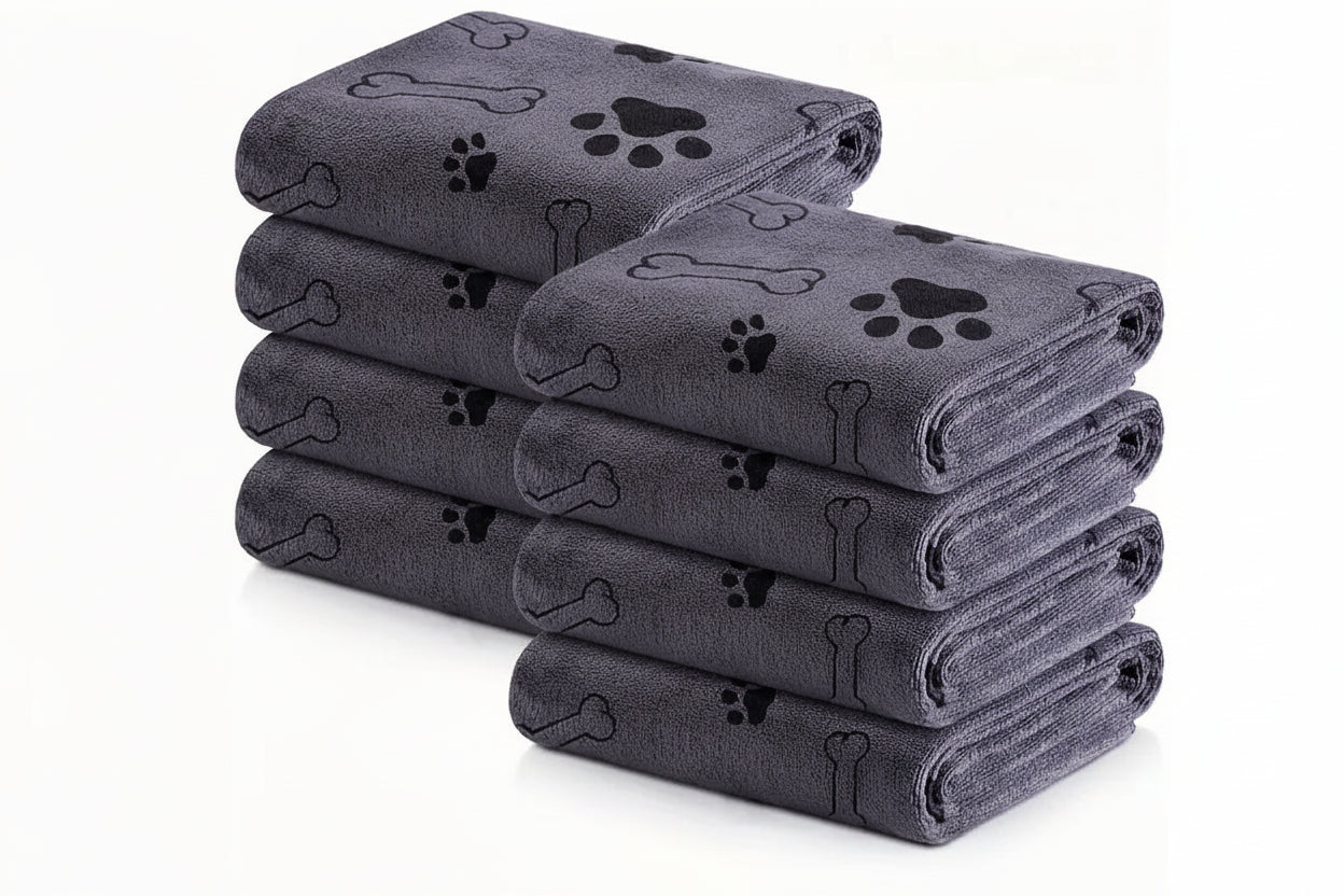 Toalla de microfibra ultra absorbente para mascotas