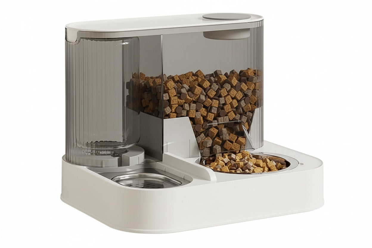 Alimentador automático 2 en 1 para mascotas