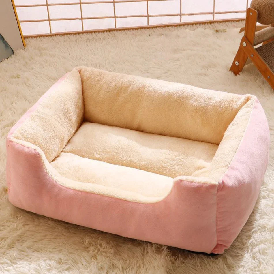 Cama tipo cuna de algodón suave para mascotas