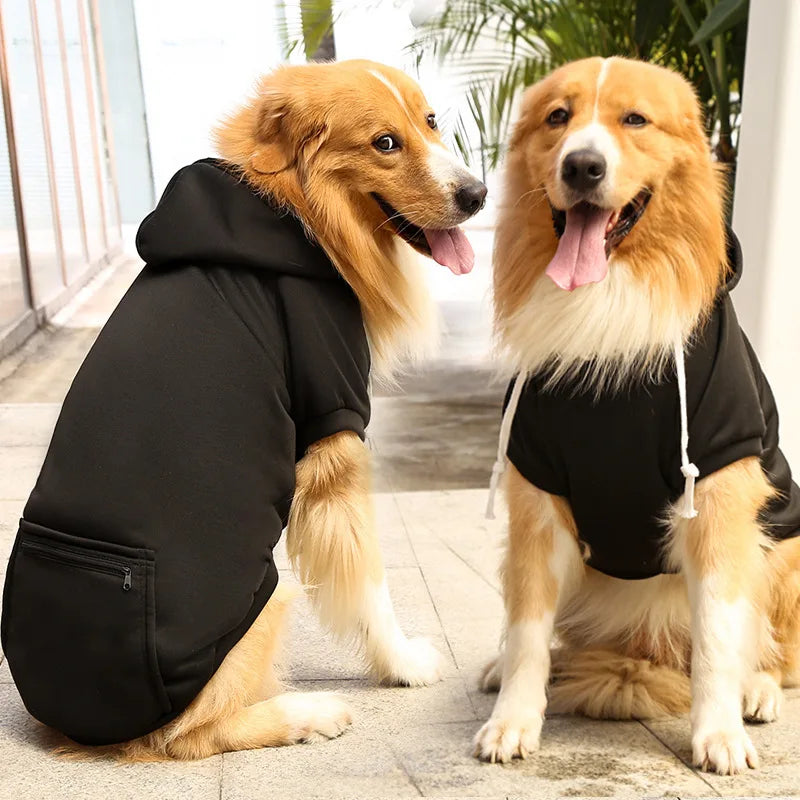 Sudadera de Lana con Capucha para Perros Grandes