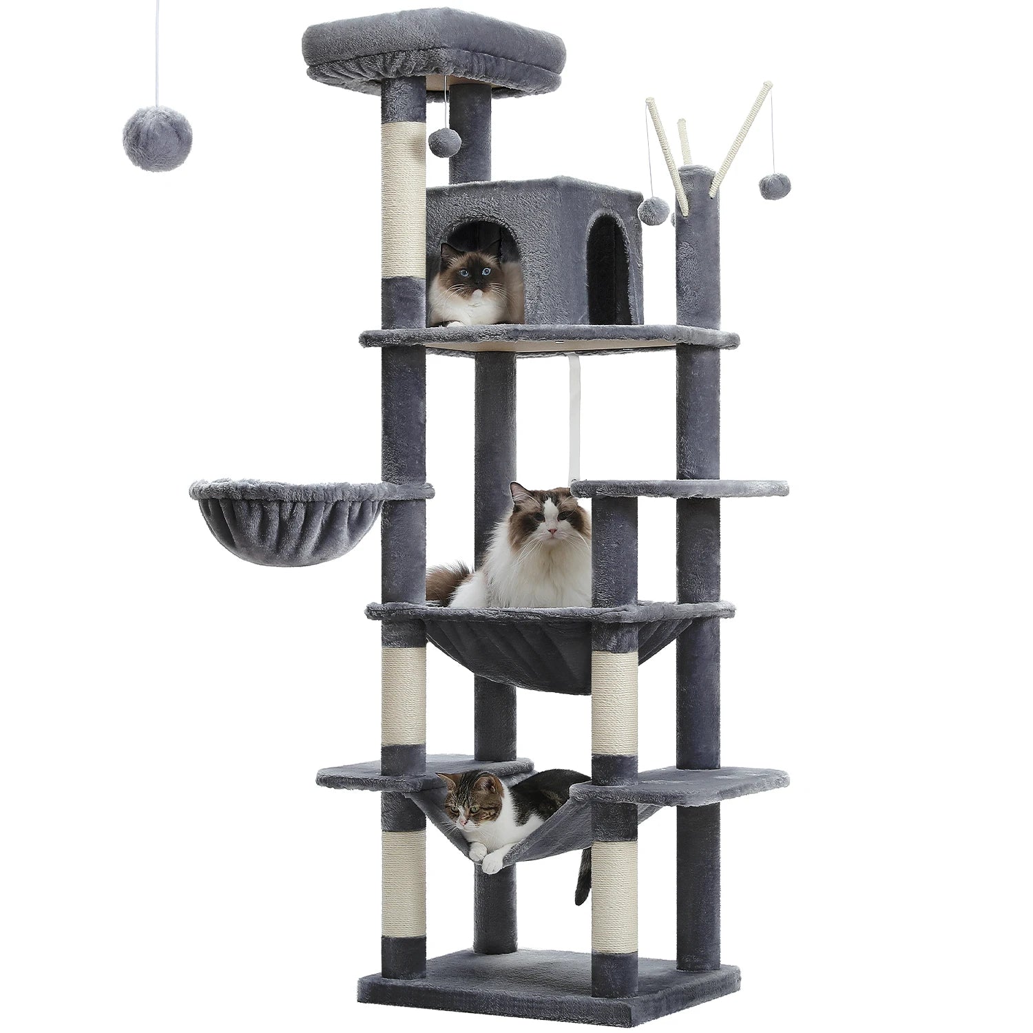 MimoPaws Feandrea Premium Árbol para Gatos, 180cm de Altura