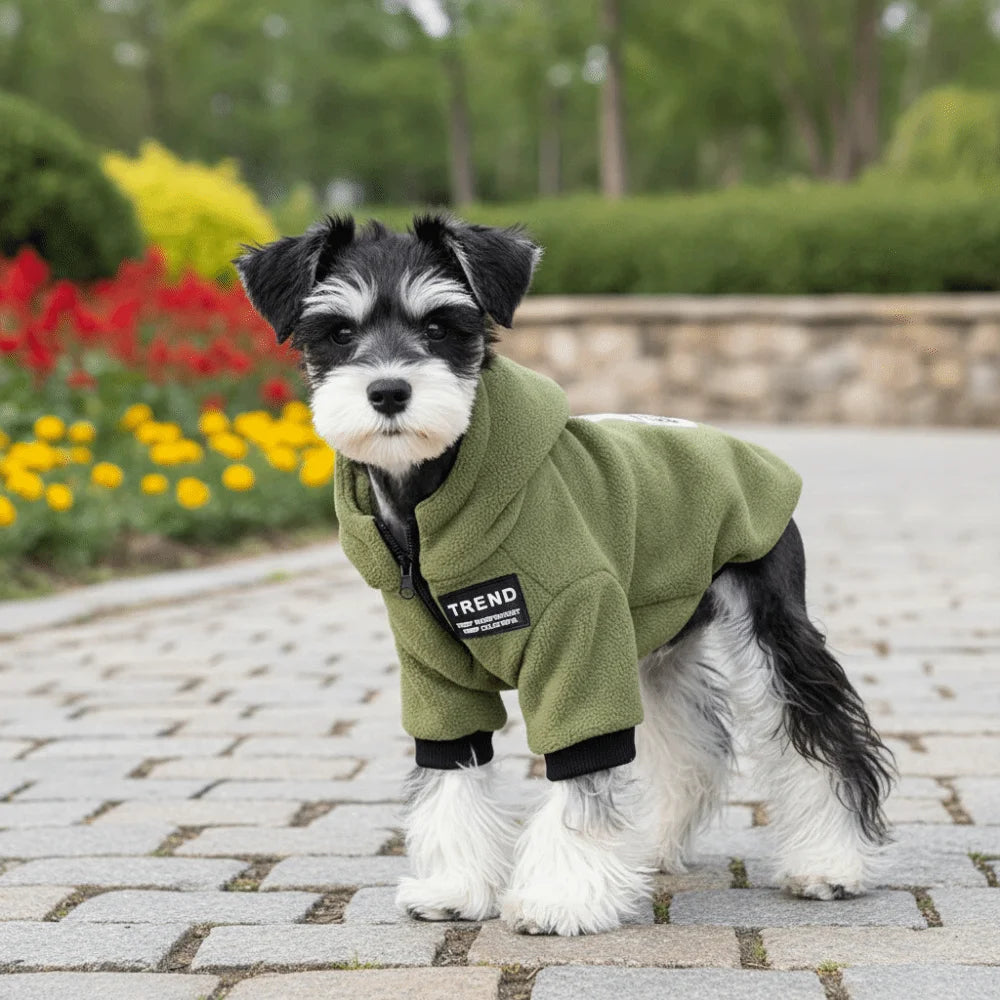 Sudadera con Capucha Gruesa verde