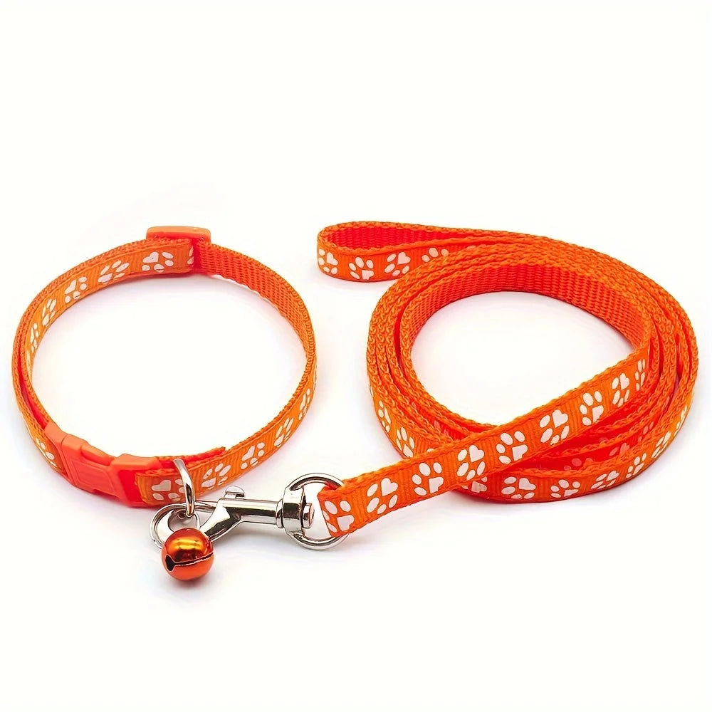 Juego de correa y collar para mascotas pequeñas