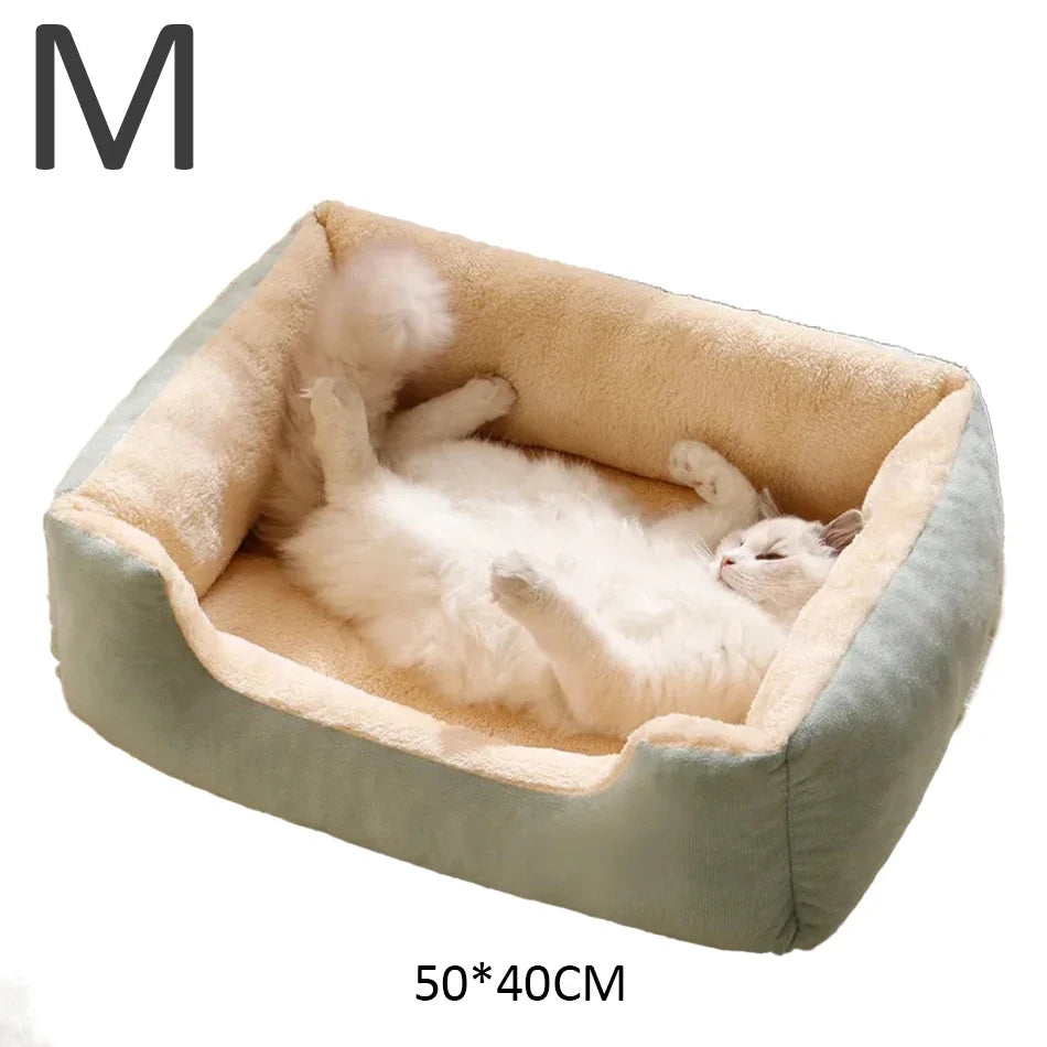 Cama tipo cuna de algodón suave para mascotas
