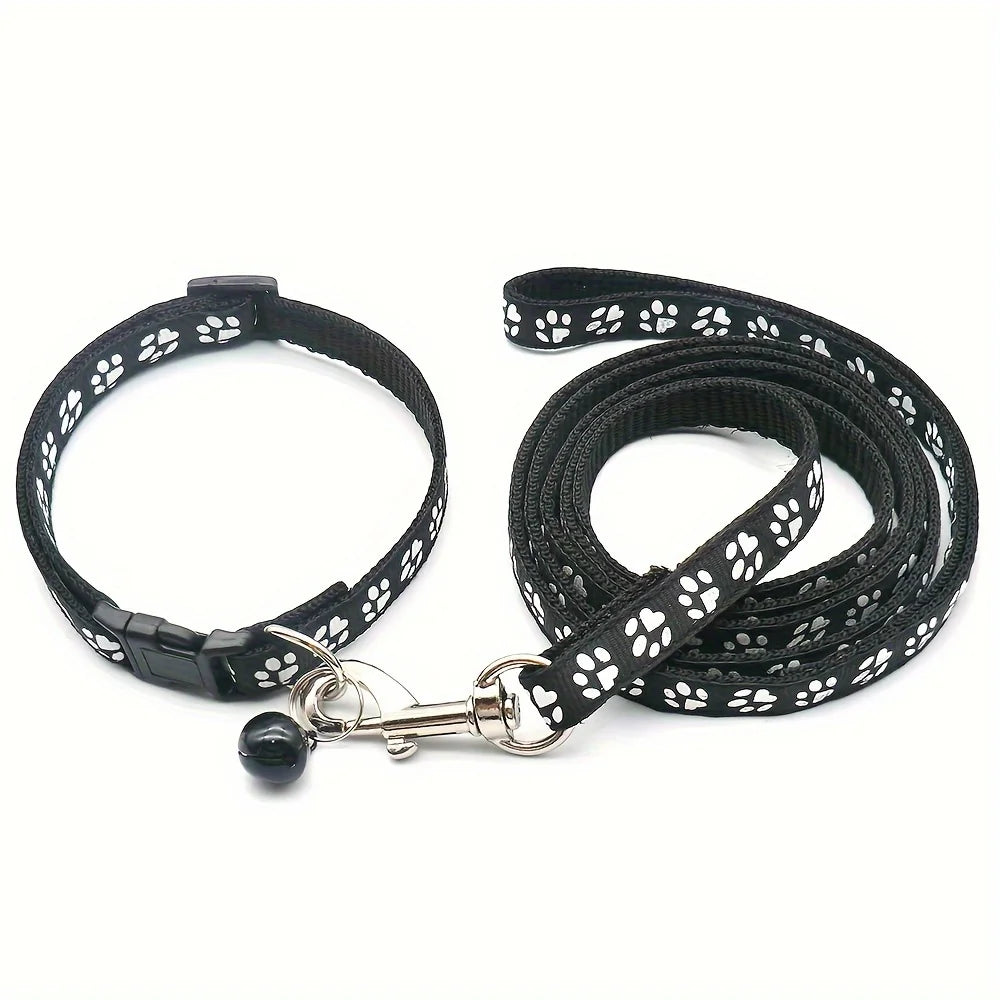 Juego de correa y collar para mascotas pequeñas