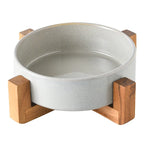 Japanese Style Ceramic Pet Bowl for Dogs and Cats, Slow Feeder Bowl for Puppies, Anti-Choking, Anti-Tipping