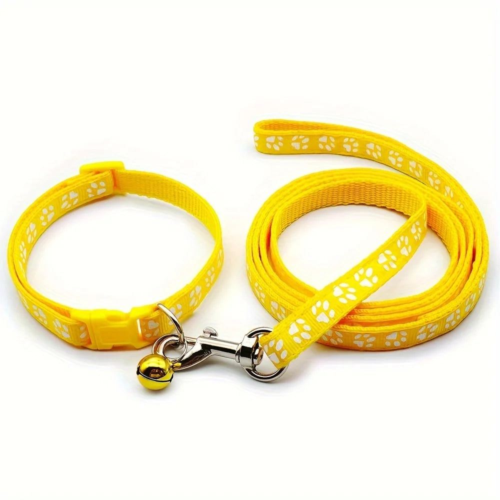 Juego de correa y collar para mascotas pequeñas