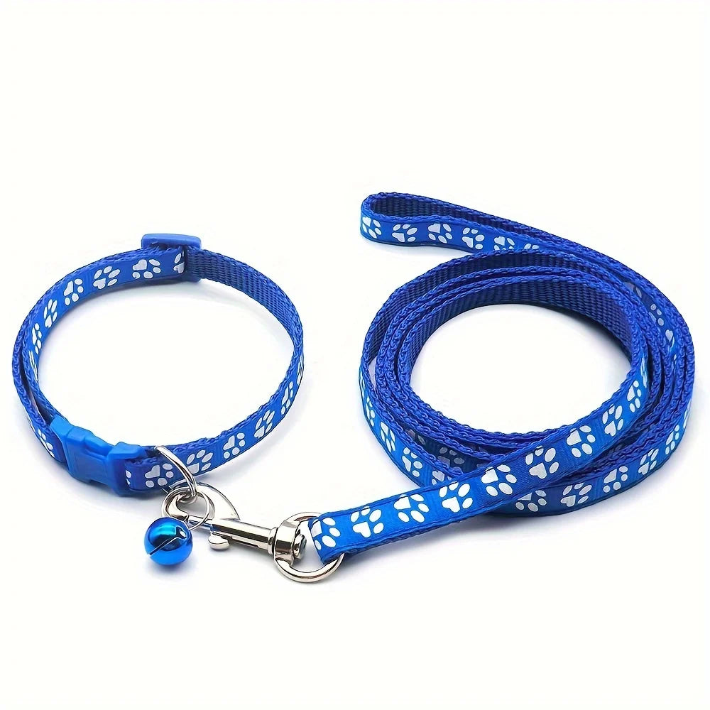 Juego de correa y collar para mascotas pequeñas