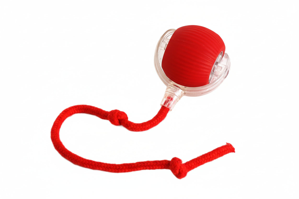 Pelota con cola recargable y sensor de movimiento