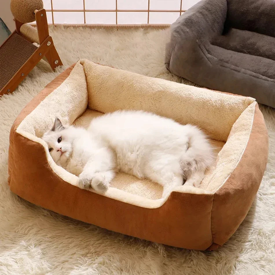 Cama tipo cuna de algodón suave para mascotas
