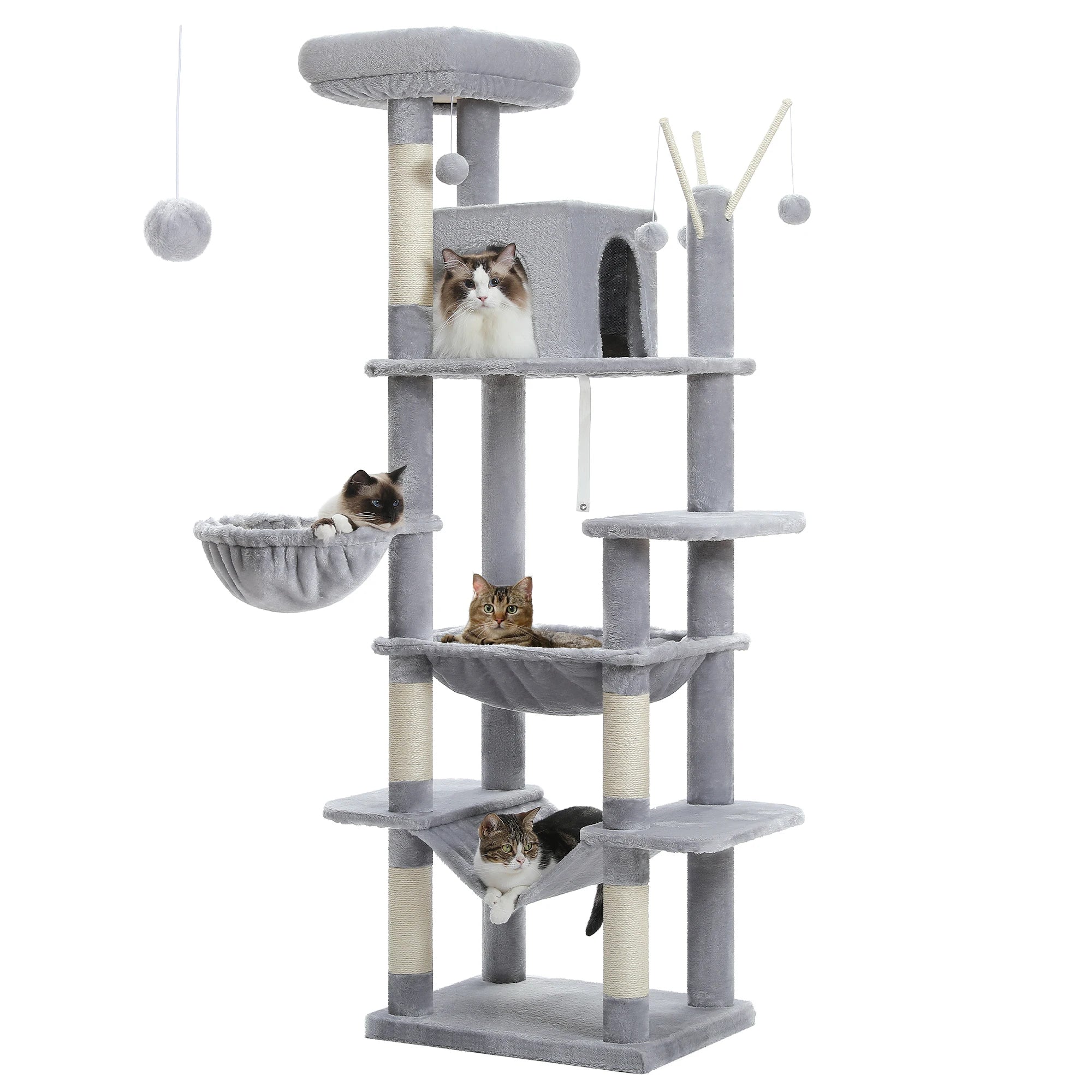 MimoPaws Feandrea Premium Árbol para Gatos, 180cm de Altura
