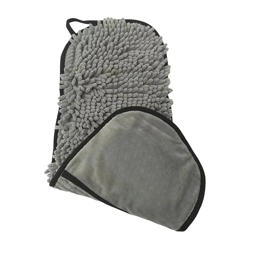 Toalla portátil de chenilla para baño de mascotas