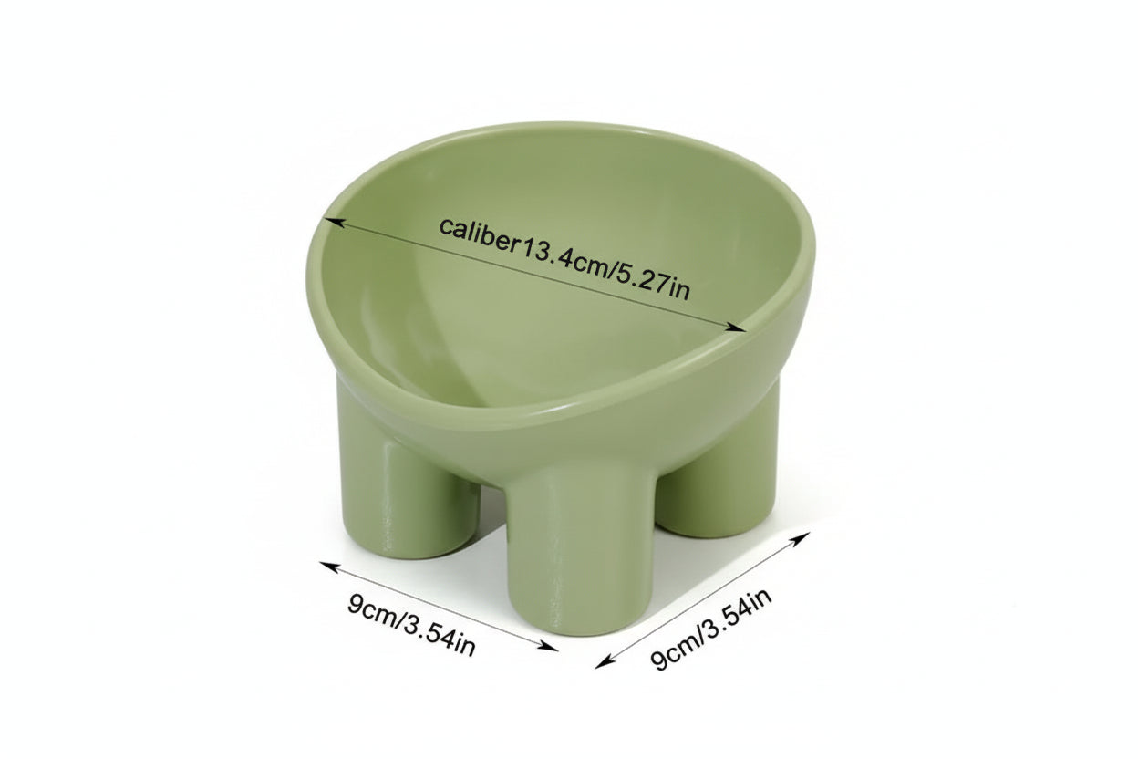 Plato de comida y agua elevado para mascotas