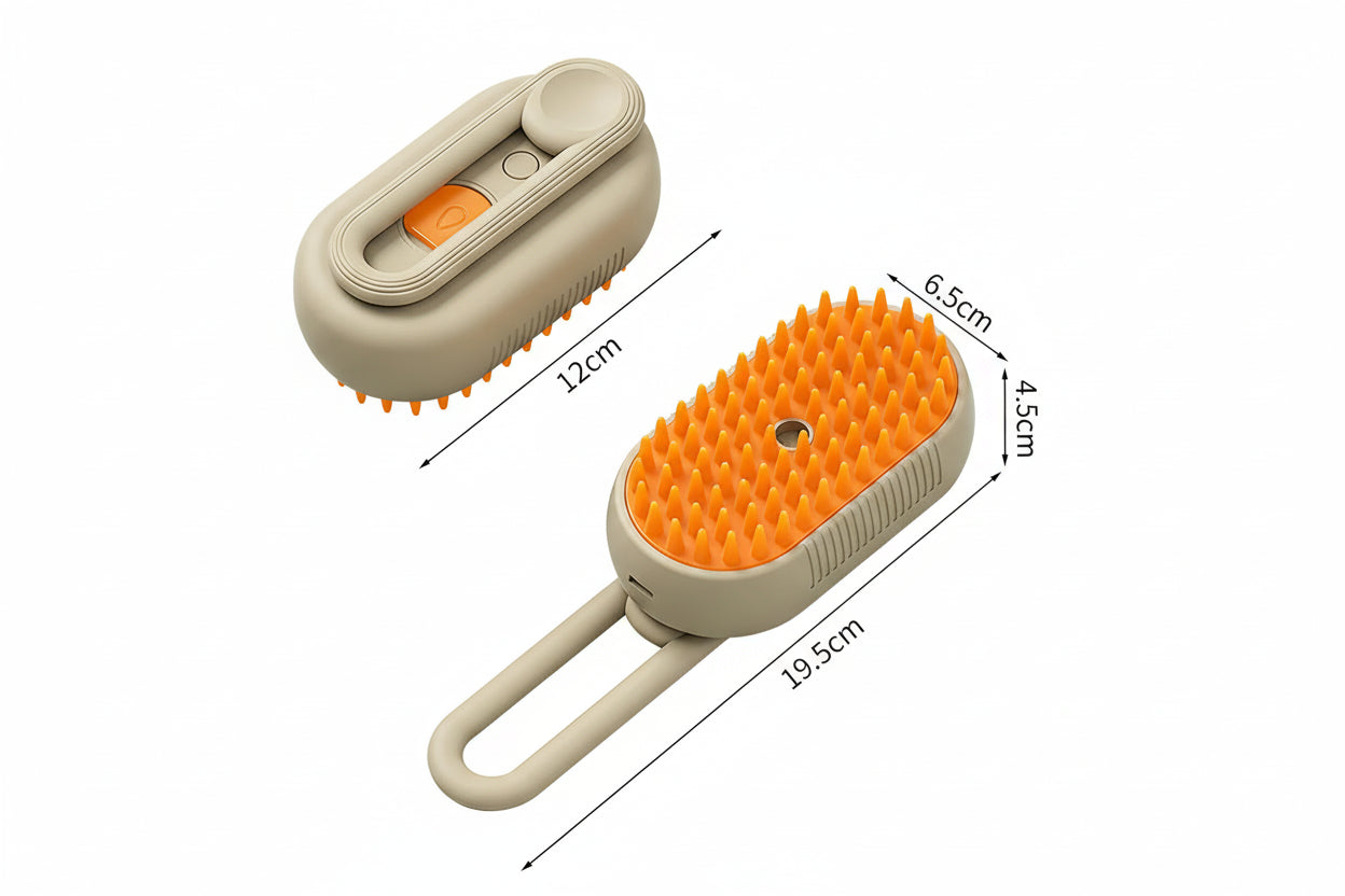 Peine Vaporizador 3 en 1: Aseo, Limpieza y Masaje