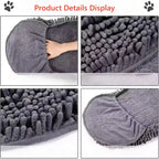 Toalla portátil de chenilla para baño de mascotas