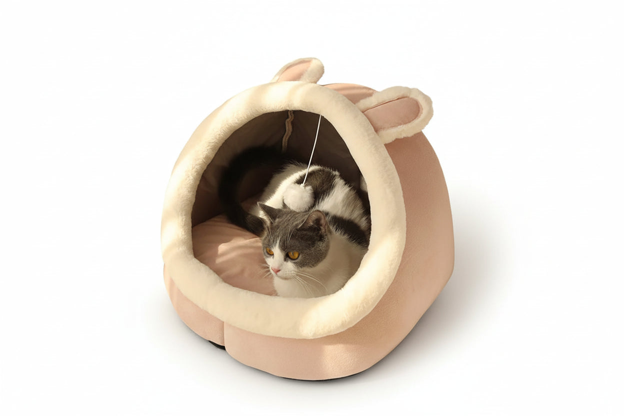 Cueva de sueño profundo y refugio Térmico para gatos