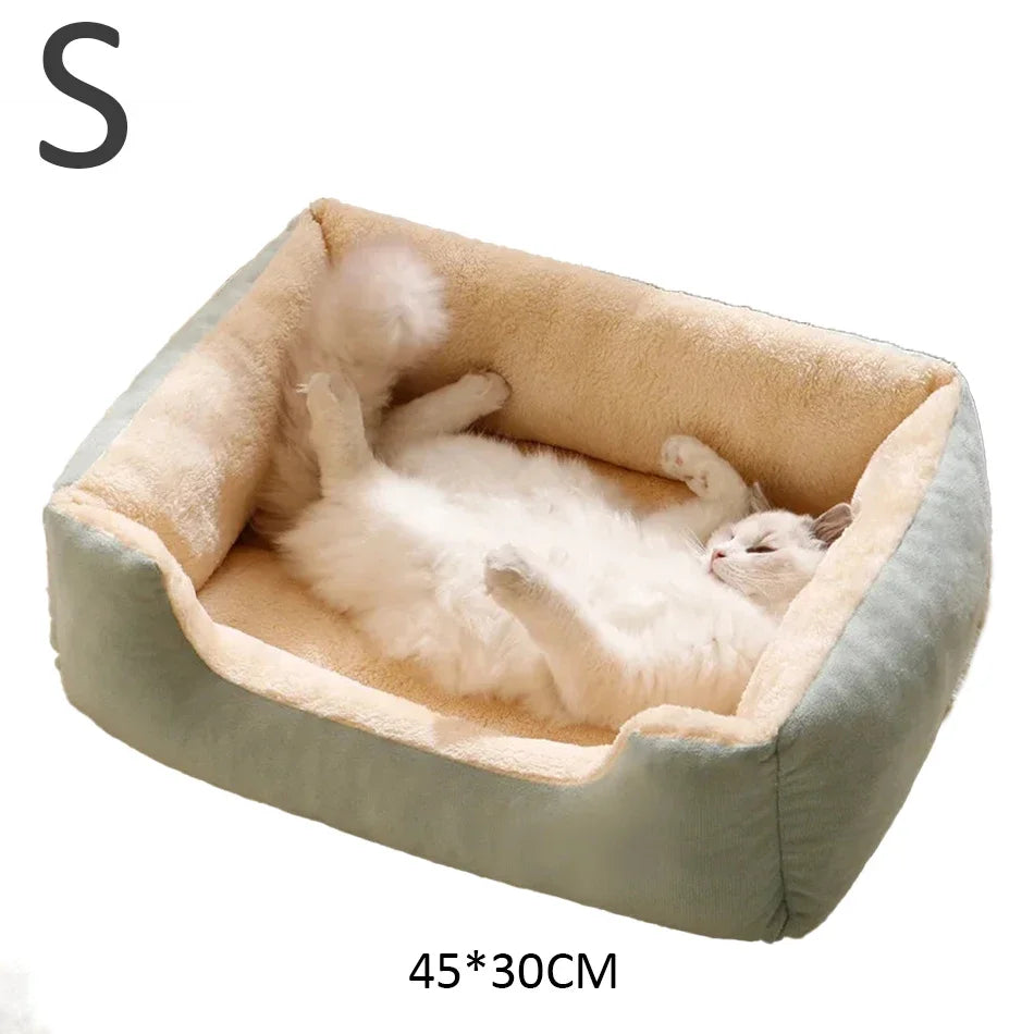 Cama tipo cuna de algodón suave para mascotas