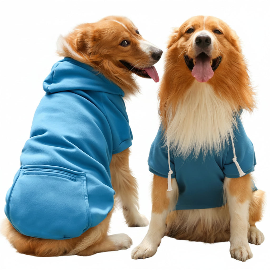 Sudadera de Lana con Capucha para Perros Grandes