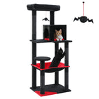 Árbol para gatos de interior de 143 cm, con 5 niveles