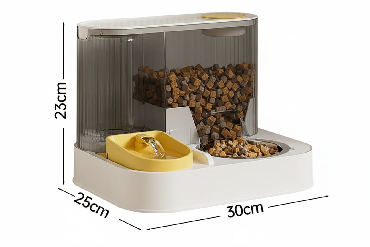 Alimentador automático 2 en 1 para mascotas