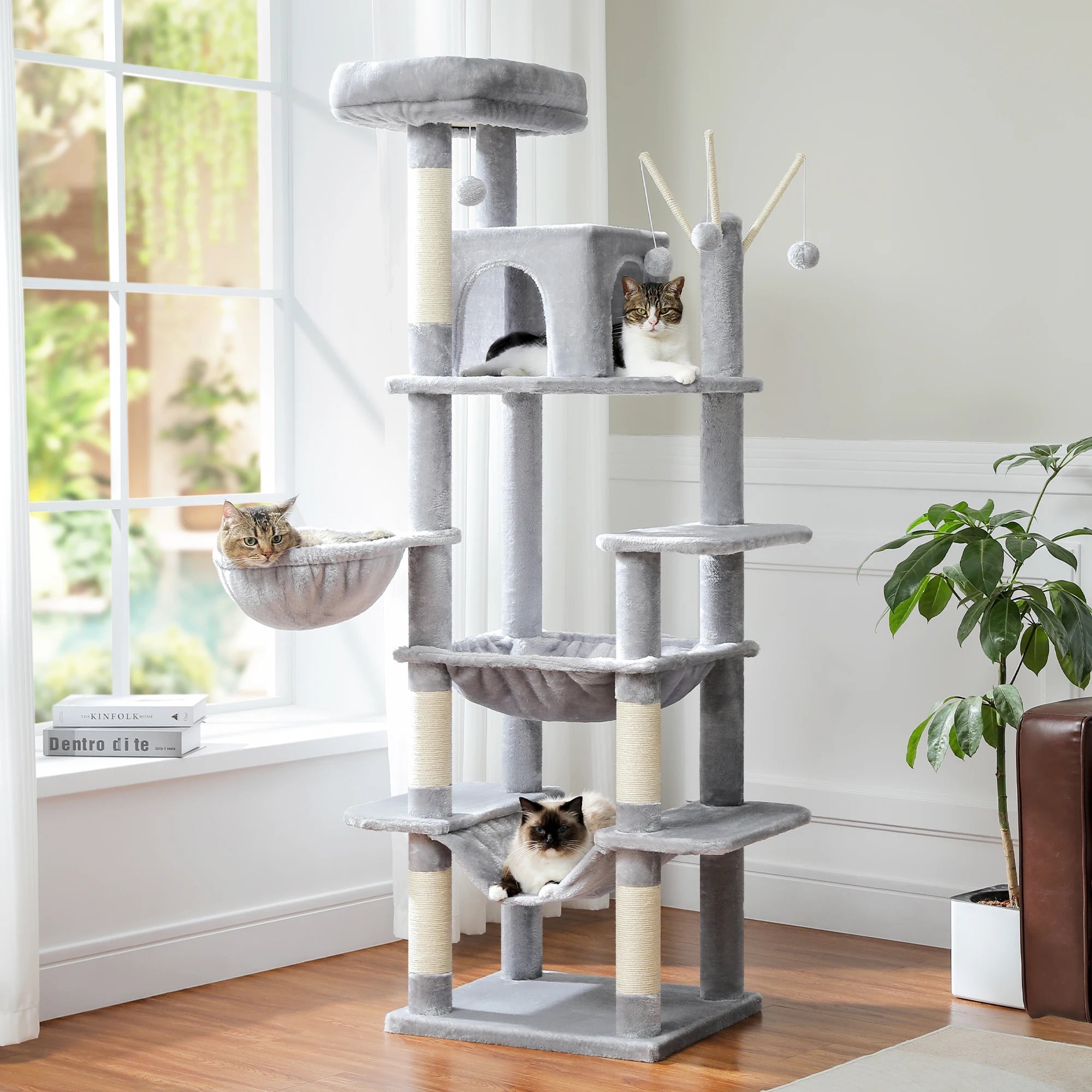 MimoPaws Feandrea Premium Árbol para Gatos, 180cm de Altura