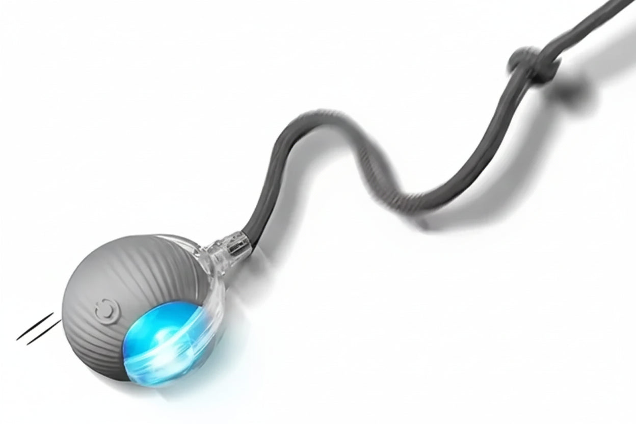 Pelota Inteligente con cola de ratón y sensores de Proximidad