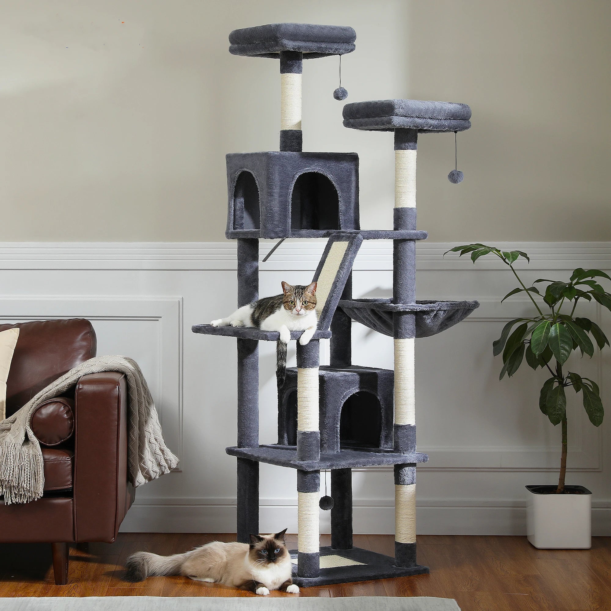 MimoPaws Feandrea Premium Árbol para Gatos, 180cm de Altura