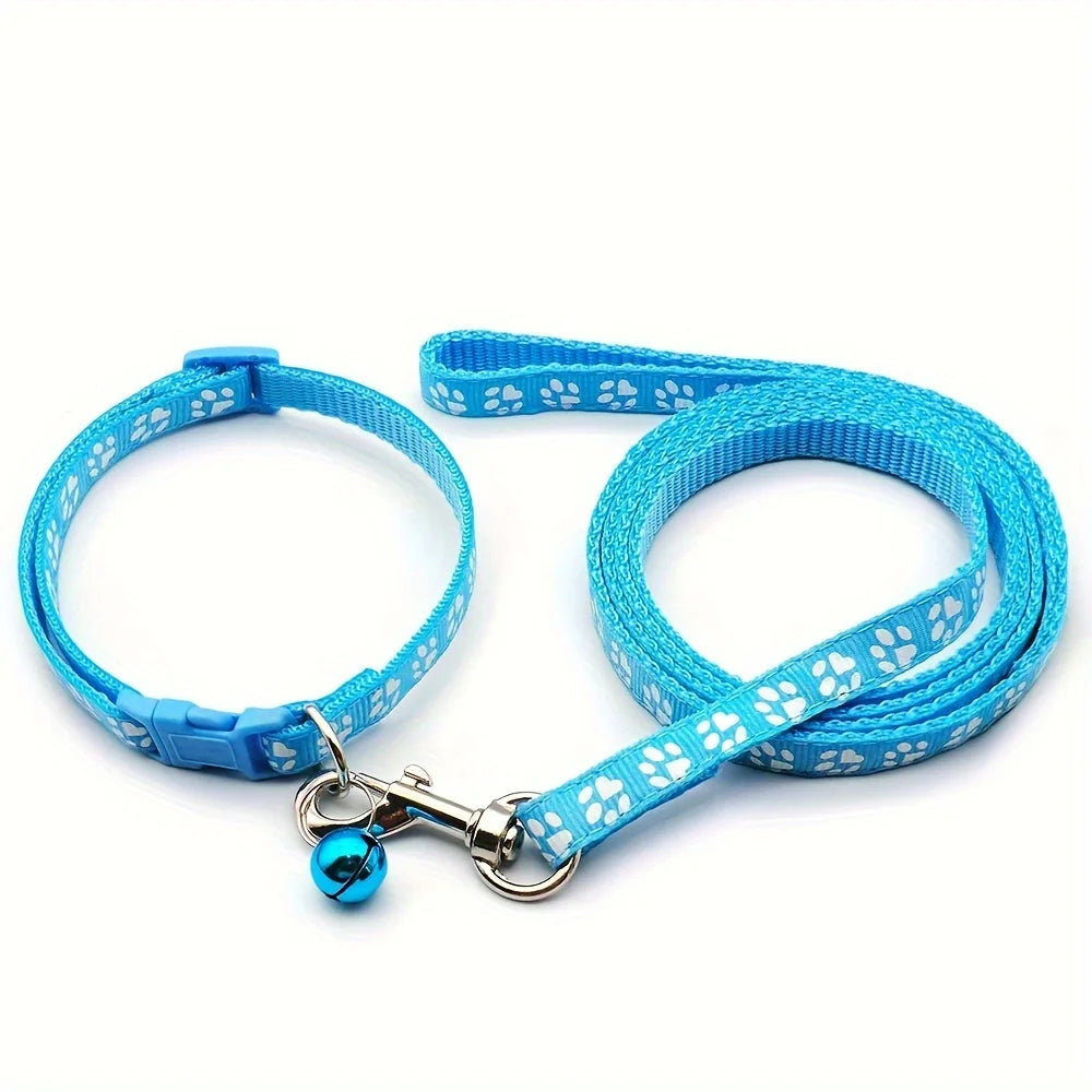 Juego de correa y collar para mascotas pequeñas